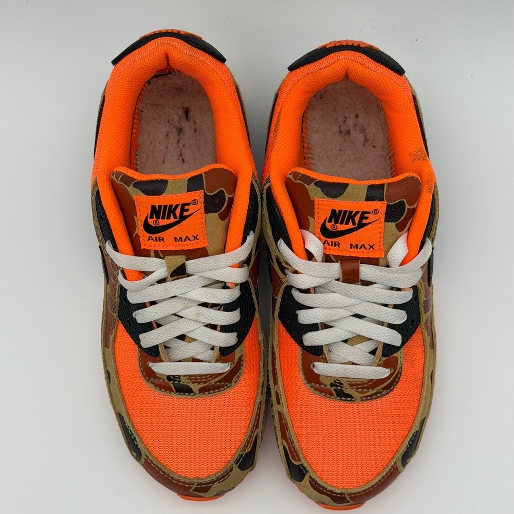 Nike Air Max 90 Orange Duck Camo 2020 - CW4039-800 - Size 7M/8.5W - Authentic - Picture 7 of 14